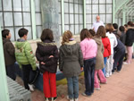 Bambini delle scuole in visita