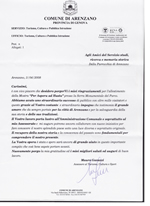 Lettera Assessore Gavazzi